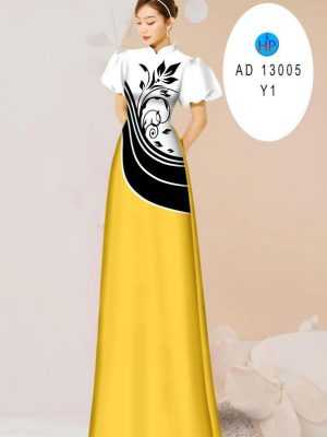 Vải Áo Dài Hoa In 3D AD 13005 24